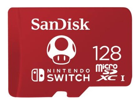 MicroSDXC Extreme Gaming 128GB 100MB  90mb Nintendo license